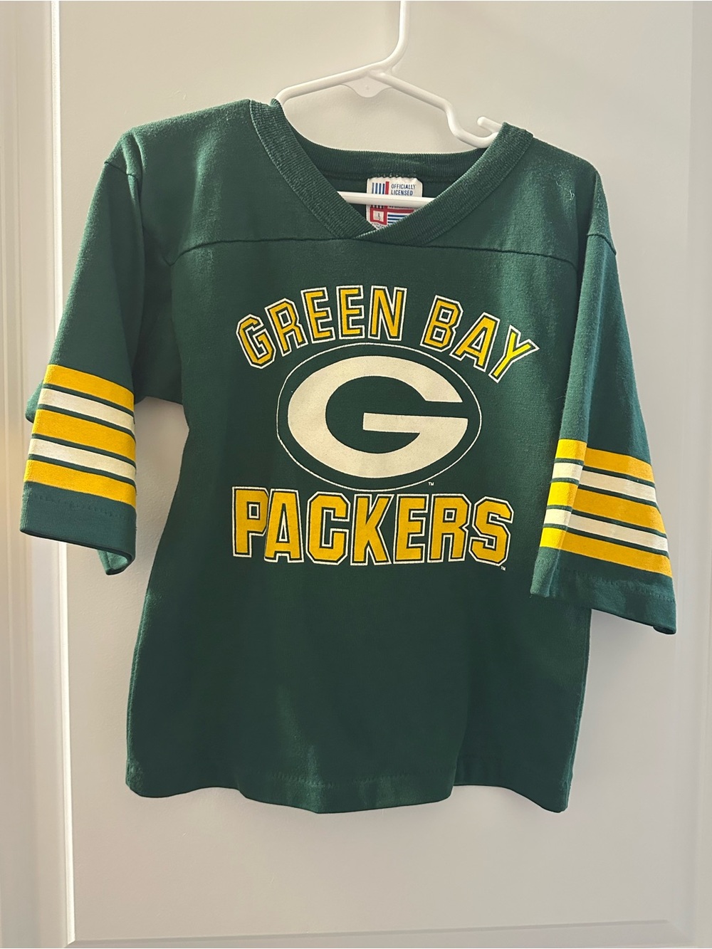Vintage Green Bay Packers Kids' Green Jersey Tee Tagged 7 Best For 4/5